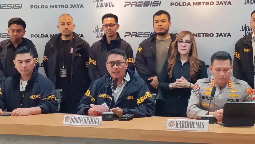 Konferensi pers di Polda Metro Jaya, 26 Mei 2025.
