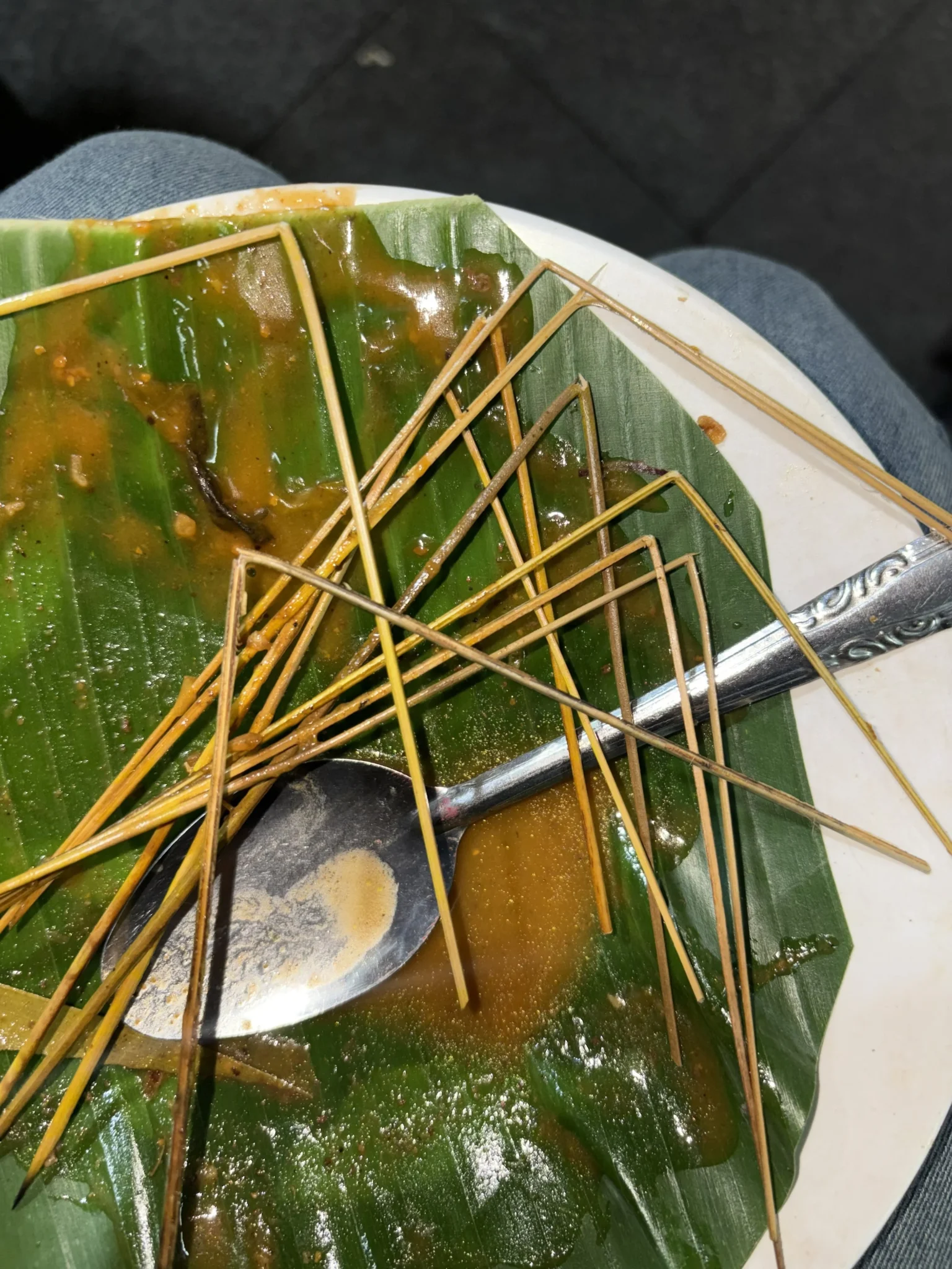 Viral sate padang pake tusukan bekas