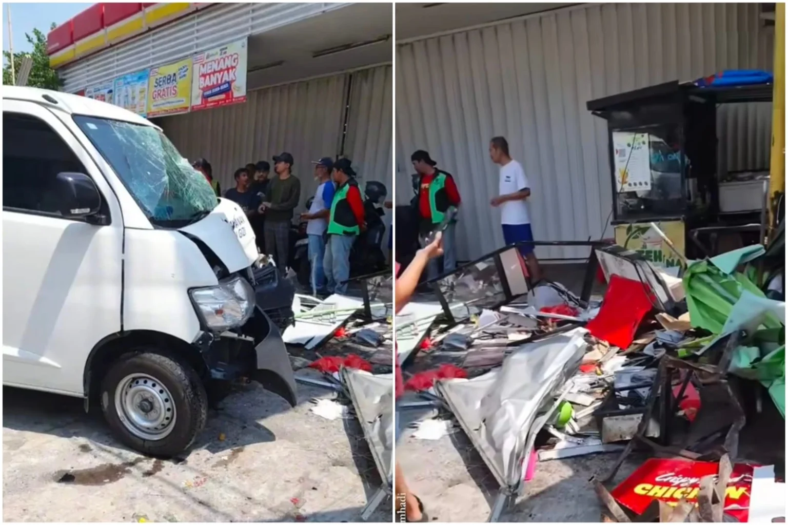 Mobil MBG nabrak pedagang
