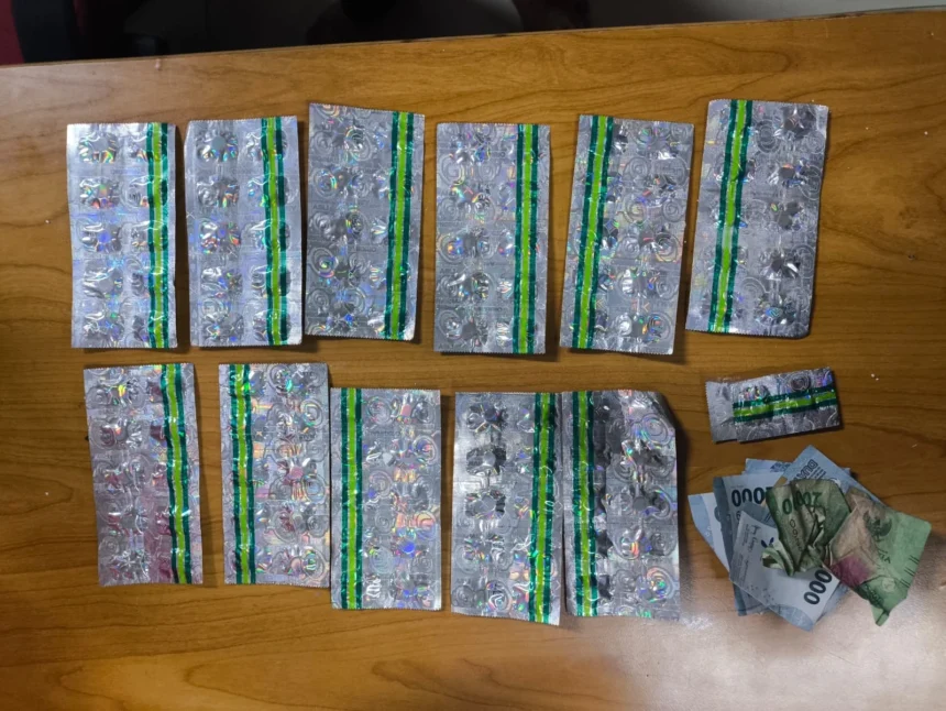 Penampakan obat-obatan ilegal yang diedarkan di kawasan Jakarta Pusat. (Sumber: Humas Polres Jakarta Pusat)