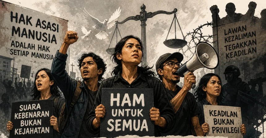 Gambar ilustrasi aktivis HAM