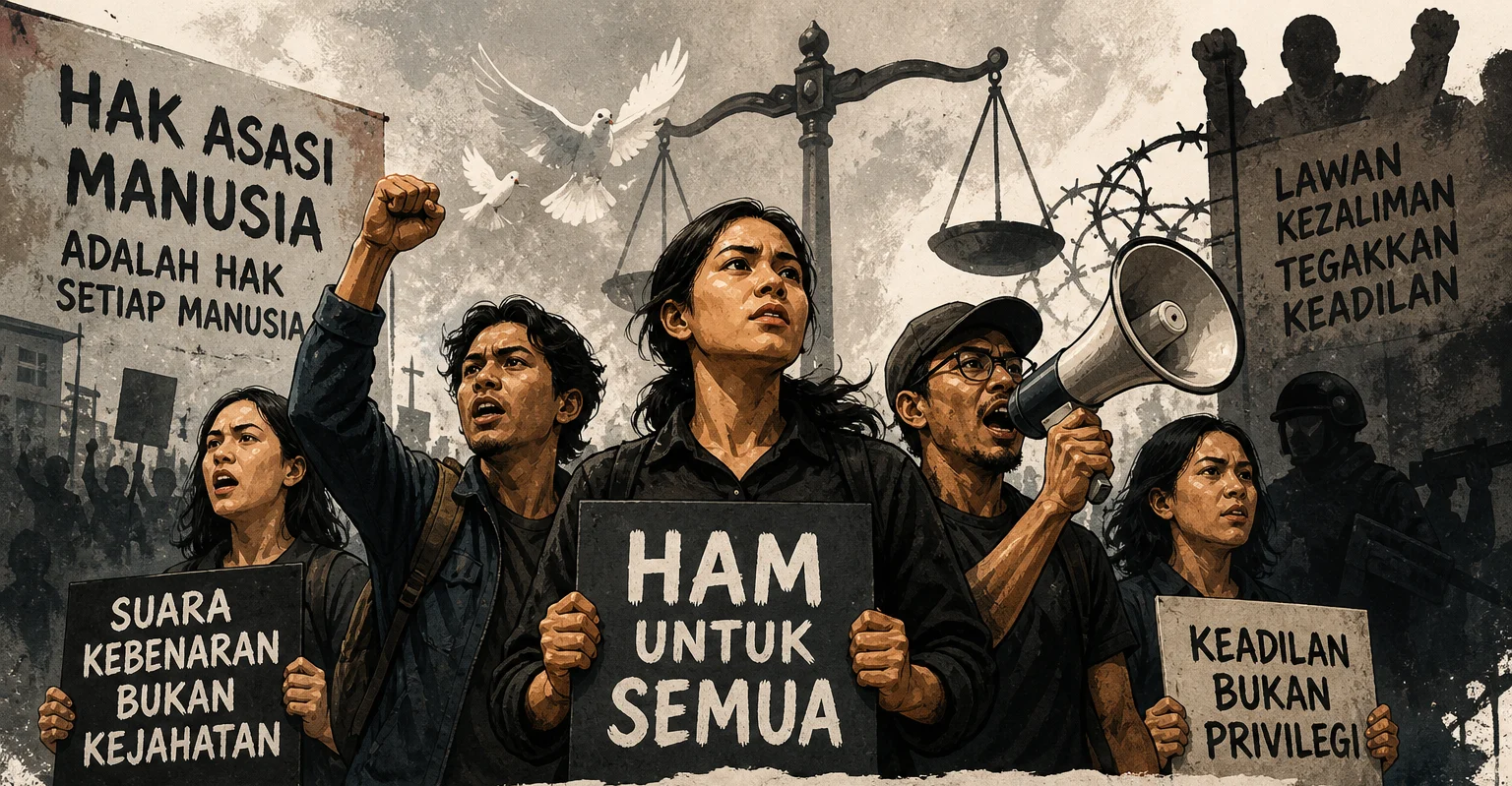 Gambar ilustrasi aktivis HAM