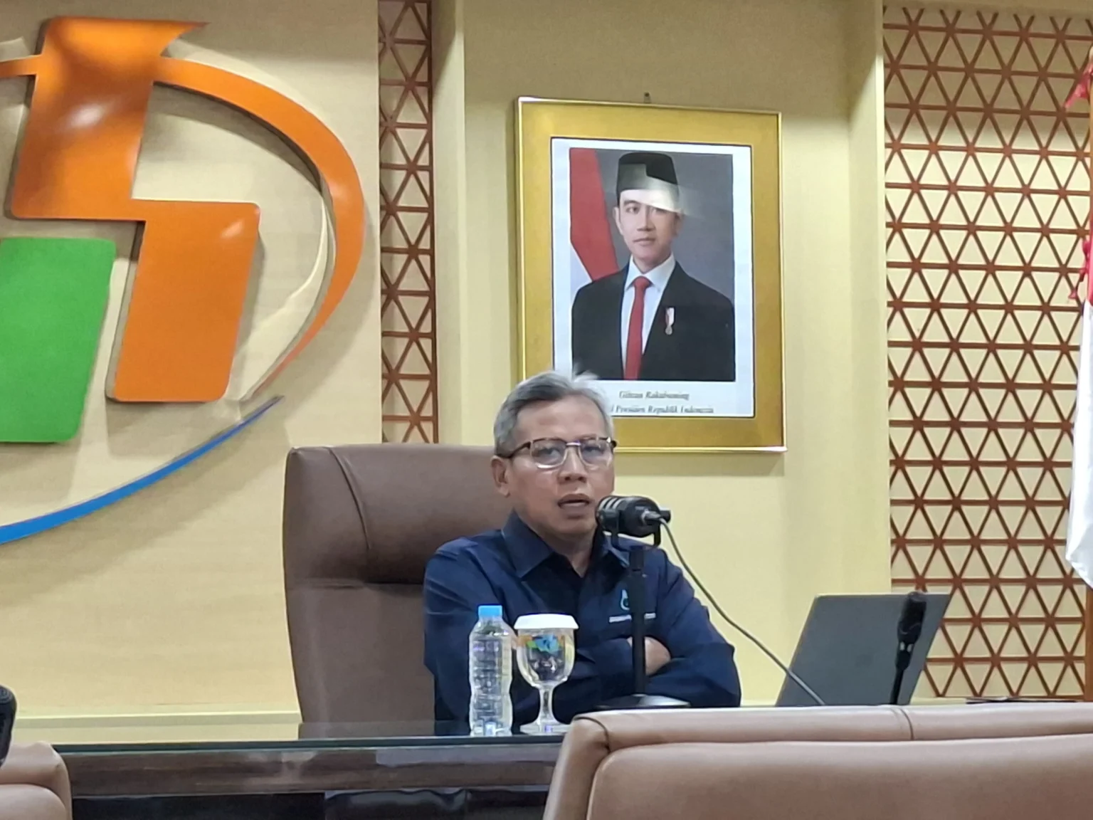 Deputi Bidang Statistik Distribusi dan Jasa Badan Pusat Statistik Ateng Hartono (sumber: Owrite/Anisa Aulia)