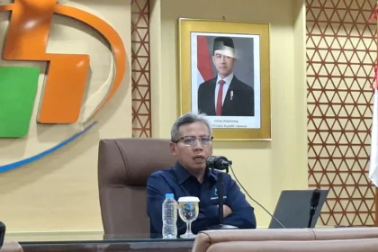Deputi Bidang Statistik Distribusi dan Jasa Badan Pusat Statistik Ateng Hartono (sumber: Owrite/Anisa Aulia)