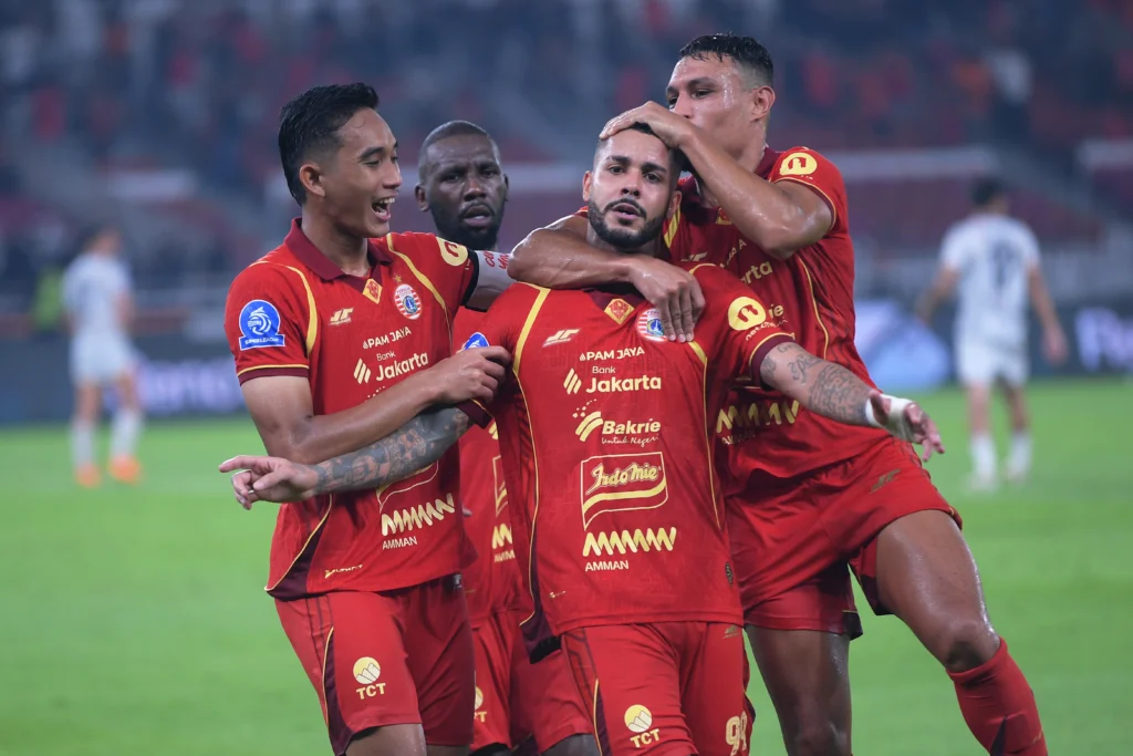 Selebrasi para pemain Persija Jakarta