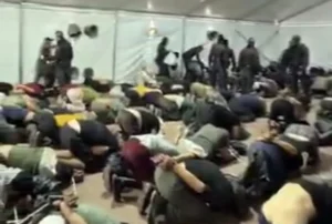 Tangkapan Layar Potret Kekerasan yang Dilakukan Menteri Israel Pada Aktivis Global Sumud Flotilla 2026.