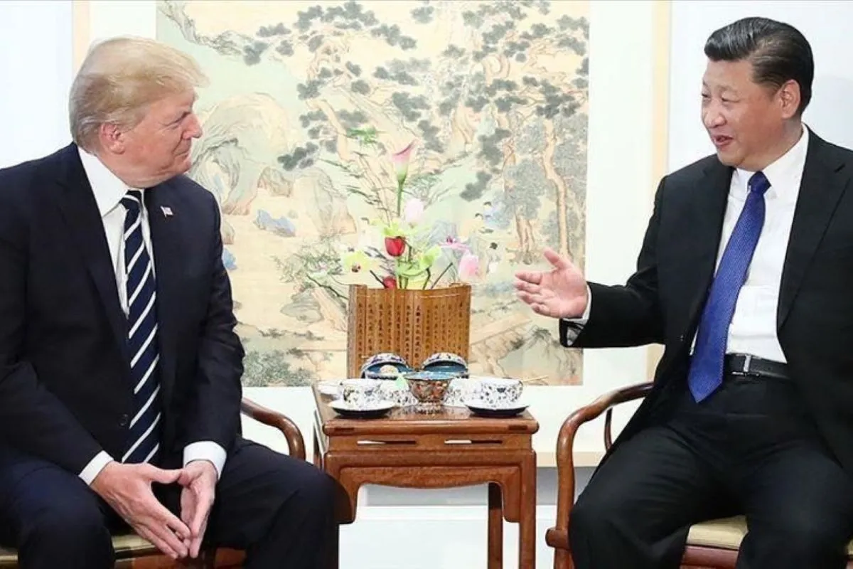 Presiden China Xi Jinping dan Presiden Amerika Serikat Donald Trump.