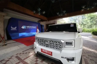 Pindad Maung MV3 Garuda Limousine yang Dibawa Prabowo Saat KTT ASEAN di Cebu, Filipina (Foto by: Instagram Resmi Presiden Prabowo Subianto)