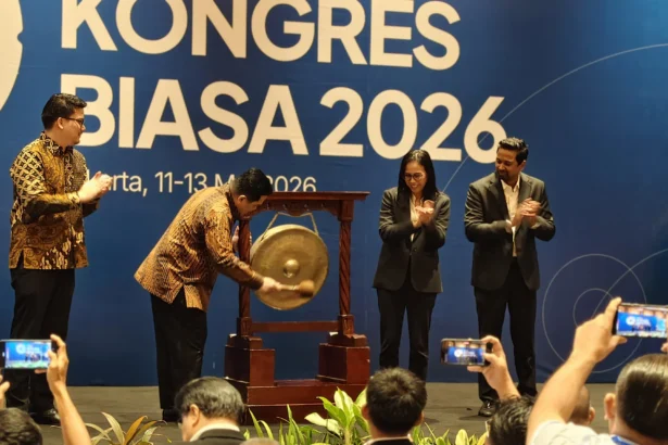 Ketum PSSI, Erick Thohir membuka Kongres FFI 2026 di Hotel Aryaduta, Menteng, Jakarta
