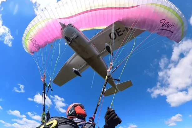 Kecelakaan paralayang atau paragliding di dekat Gunung Schmittenhöhe