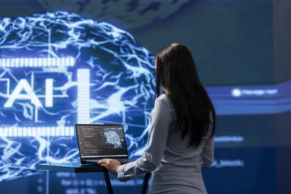 Ilustrasi teknologi kecerdasan buatan atau artificial intelligence