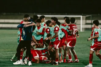Timnas Indonesia U-17 meraih kemenangan 1-0 atas China di laga pembuka Piala Asia U-17