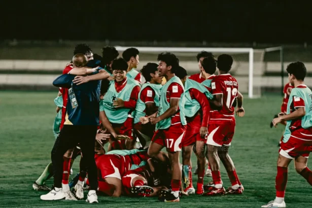 Timnas Indonesia U-17 meraih kemenangan 1-0 atas China di laga pembuka Piala Asia U-17