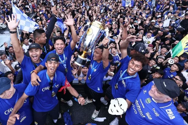 Persib Bandung saat konvoi juara Liga 1 2025/2026