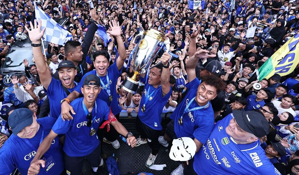 Persib Bandung saat konvoi juara Liga 1 2025/2026