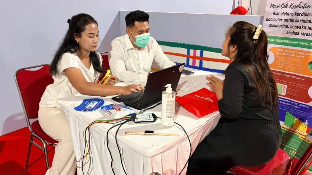 Layanan spesialistik kardiovaskular, RS Jantung dan Pembuluh Darah Harapan Kita dalam rangkaian kegiatan Seminar Workshop Hospital & Medical Fair PERSI 2026 yang diselenggarakan pada 7–9 Mei 2026 di Novotel Bangka Hotel, Pangkal Pinang, Kep. Bangka Belitung.