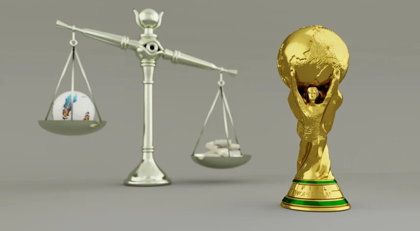 Ilustrasi trofi Piala Dunia.
