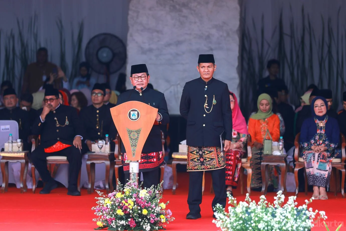 Gubernur DKI Jakarta, Pramono Anung memberikan sambutan