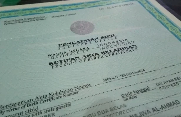 Jenis akta kelahiran