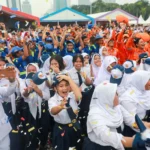 Pramono Anung saat upacara peringatan HUT ke-499 Jakarta di Monas