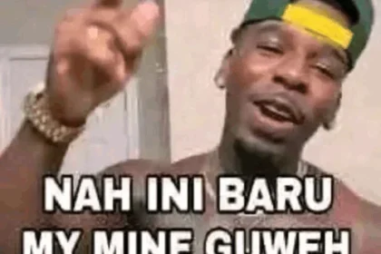 Ilustrasi bahasa slang my mine gueh
