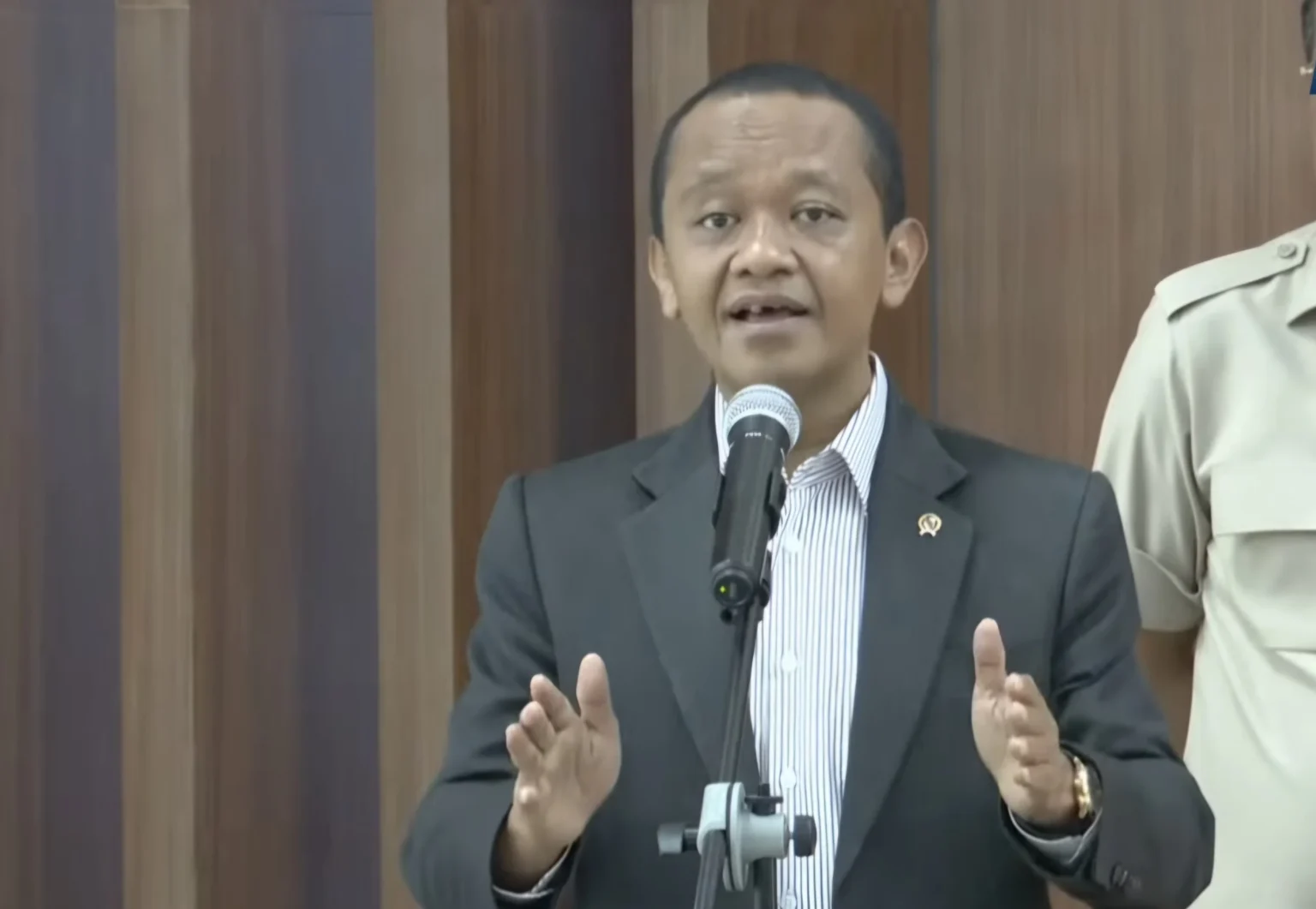 Menteri ESDM, Bahlil Lahadalia di DPR RI. (Sumber: Owrite/Rika Pangesti)