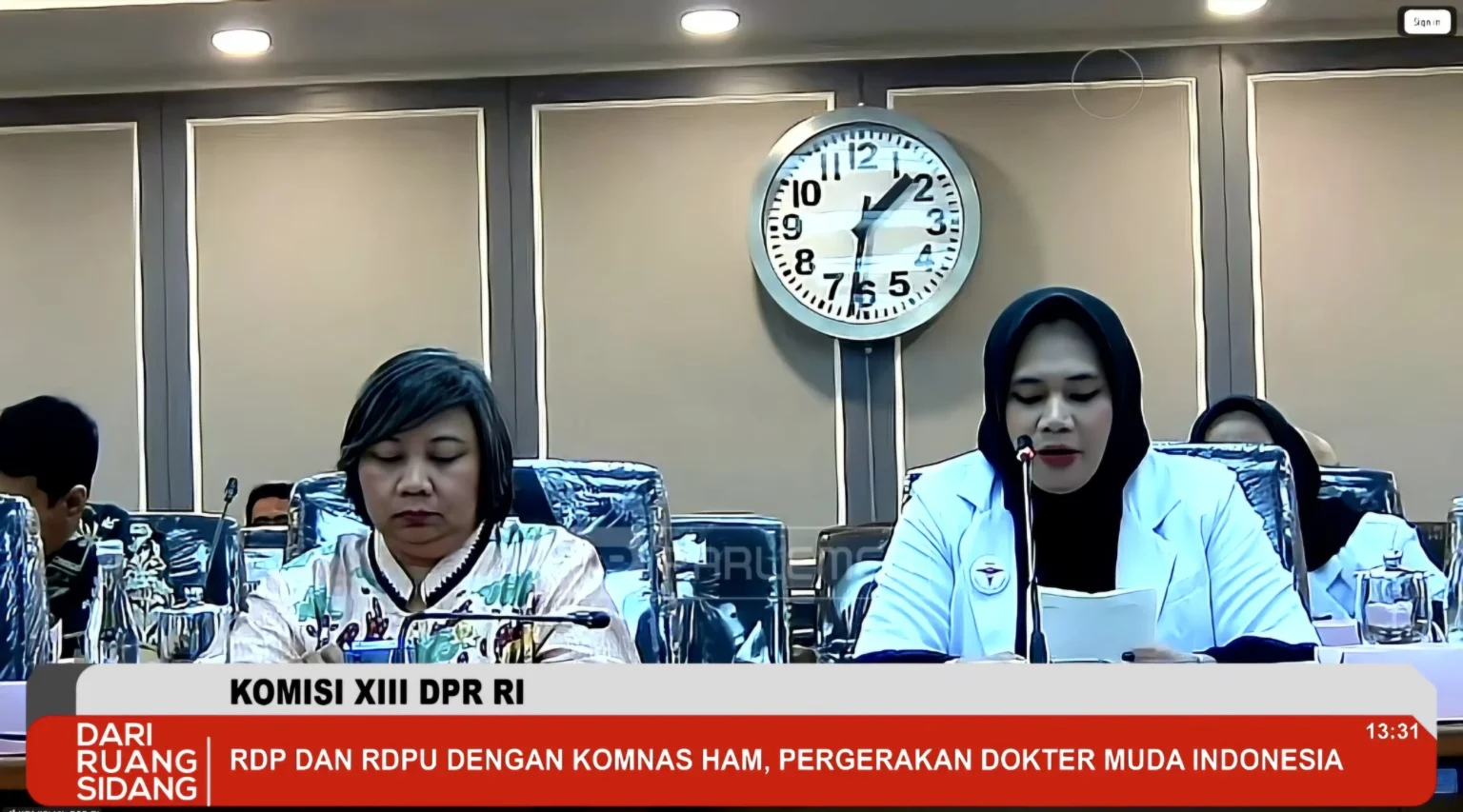 RDP dan RDPU dengan Komnas HAM dan Pergerakan Dokter Muda Indonesia