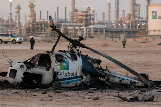 ilustrasi helikopter Aramco di Arab Saudi.