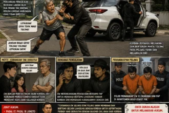 Ilustrasi kejadian dibuat oleh AI.