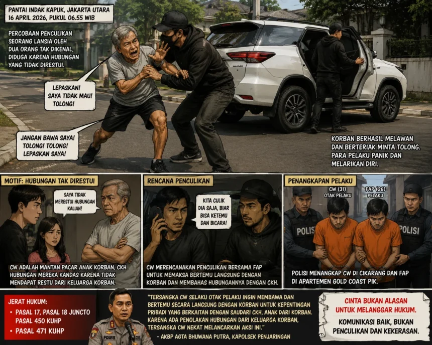 Ilustrasi kejadian dibuat oleh AI.