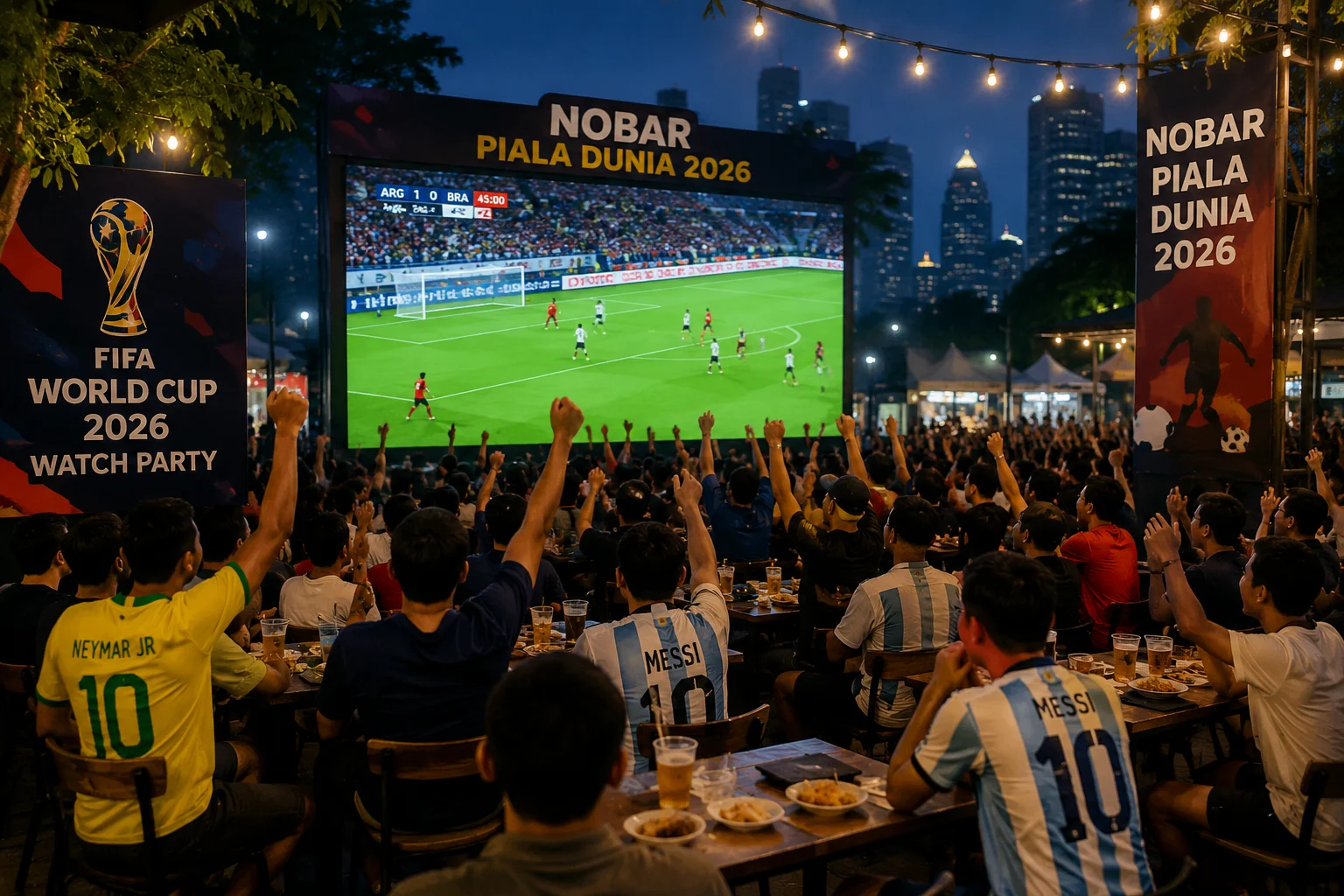 Ilustrasi nobar Piala Dunia 2026