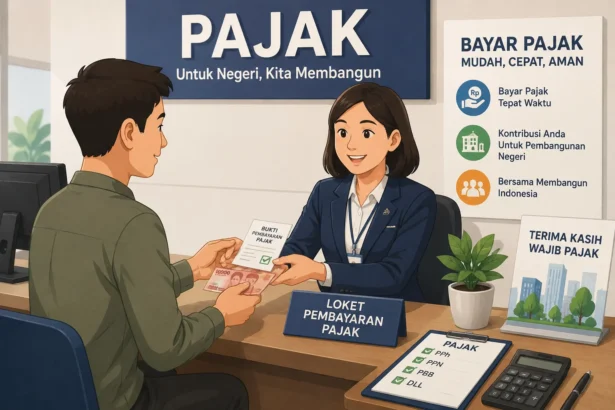 Ilustrasi bayar pajak