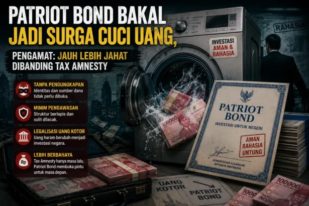 Partiot Bond Bakal Jadi Surga Cuci Uang. (Gambar dibuat AI)