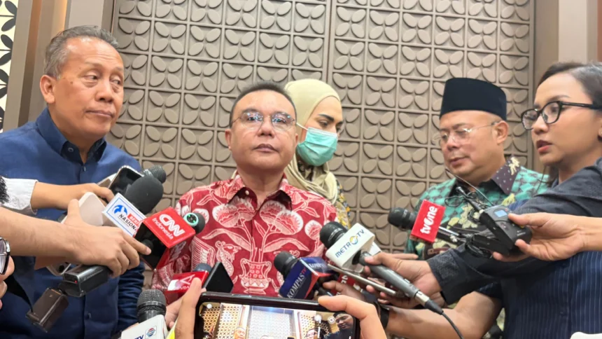 Wakil Ketua DPR Sufmi Dasco Ahmad di gedung parlemen, 3 Juni 2026.