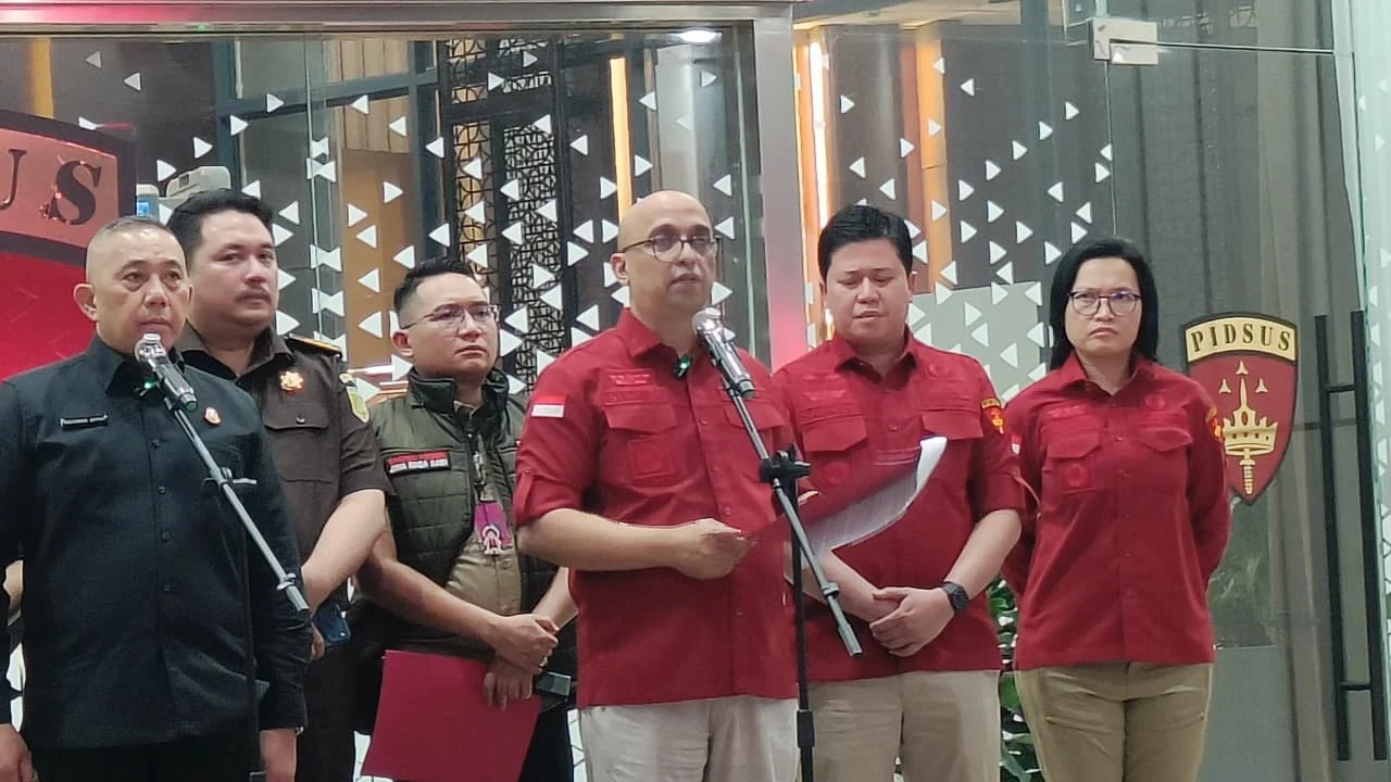 Konferensi pers Kejaksaan Agung soal eks Kepala BGN Dadan Hindayana, 3 Juni 2026.