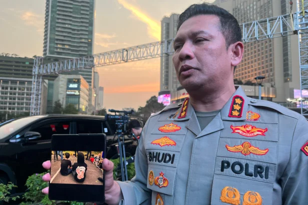 Kabid Humas Polda Metro Jaya Kombes Pol Budi Hermanto di kawasan Bundaran HI, 12 Juni 2026.