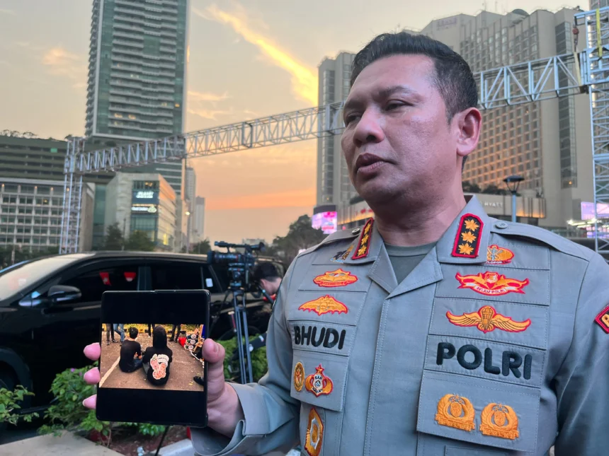 Kabid Humas Polda Metro Jaya Kombes Pol Budi Hermanto di kawasan Bundaran HI, 12 Juni 2026.