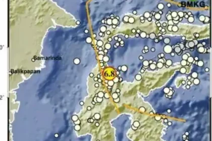 Titik Gempa Palu, 16 Juni 2026.