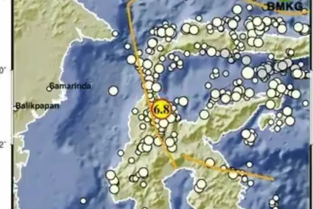 Titik Gempa Palu, 16 Juni 2026.