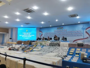 Barang bukti kasus judi berkedok arena permainan anak-anak