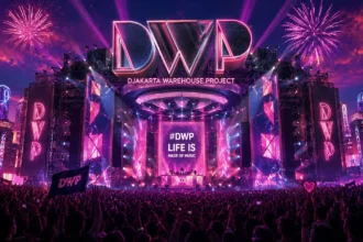 Ilustrasi Djakarta Warehouse Project oleh AI.
