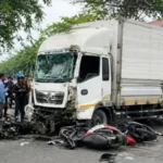 Ilustrasi kecelakaan truk box di Bekasi, Jawa Barat.