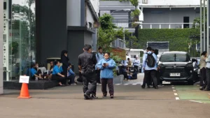 Kondisi kantor Badan Gizi Nasional digeledah penyidik Kejaksaan Agung.