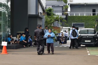 Kondisi kantor Badan Gizi Nasional digeledah penyidik Kejaksaan Agung.