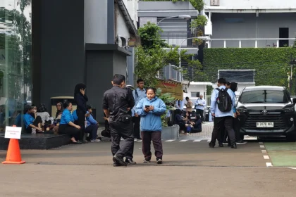 Kondisi kantor Badan Gizi Nasional digeledah penyidik Kejaksaan Agung.