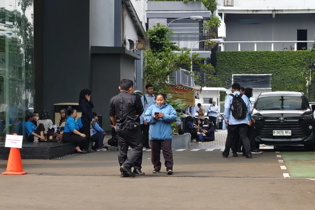 Kondisi kantor Badan Gizi Nasional digeledah penyidik Kejaksaan Agung.
