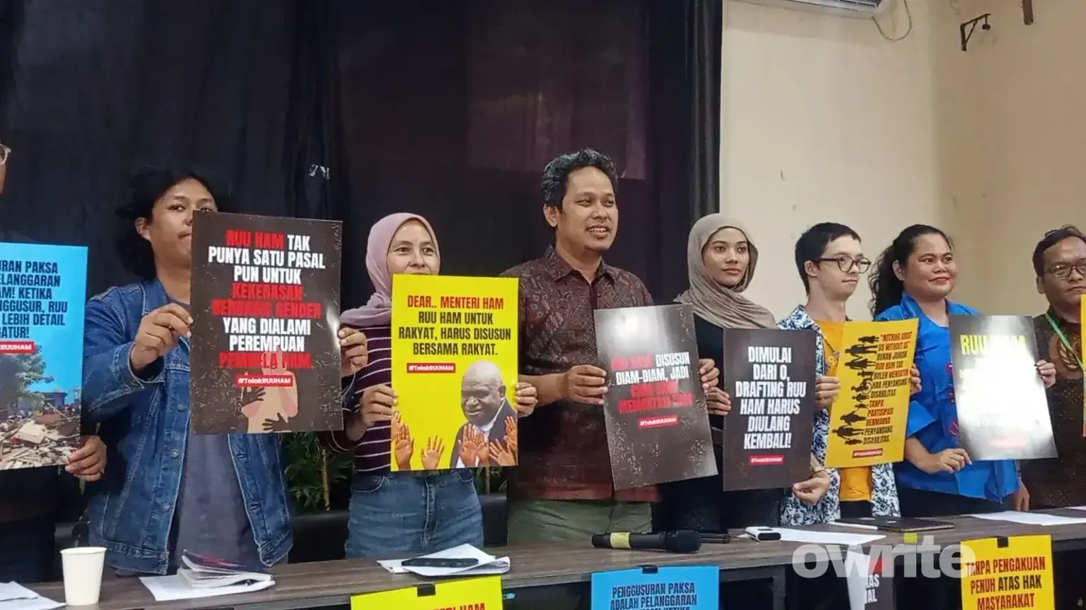 Koalisi Masyarakat Sipil merespons soal revisi UU HAM, 25 Juni 2026 di kantor YLBHI, Jakarta Pusat.