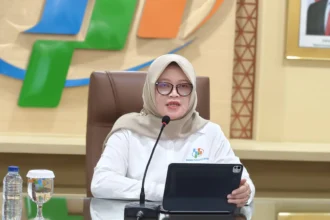 Deputi Bidang Statistik Distribusi dan Jasa BPS Pudji Ismartini (sumber: Owrite/Anisa Aulia)