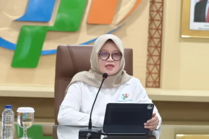 Deputi Bidang Statistik Distribusi dan Jasa BPS Pudji Ismartini (sumber: Owrite/Anisa Aulia)