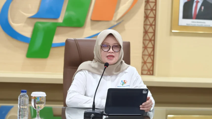 Deputi Bidang Statistik Distribusi dan Jasa BPS Pudji Ismartini (sumber: Owrite/Anisa Aulia)